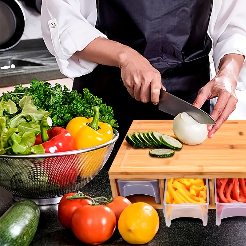 Meal Prep Cutting - Deska do krojenia z bambusa z