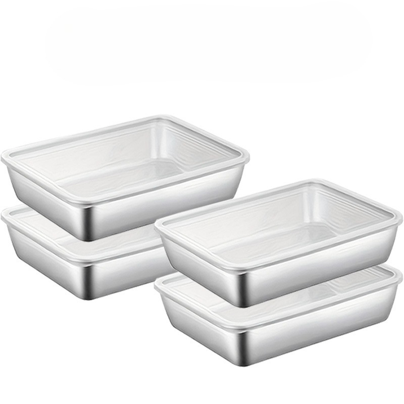 Meal Prep Organizer - 4-częściowy zestaw pojemników na żywność ze