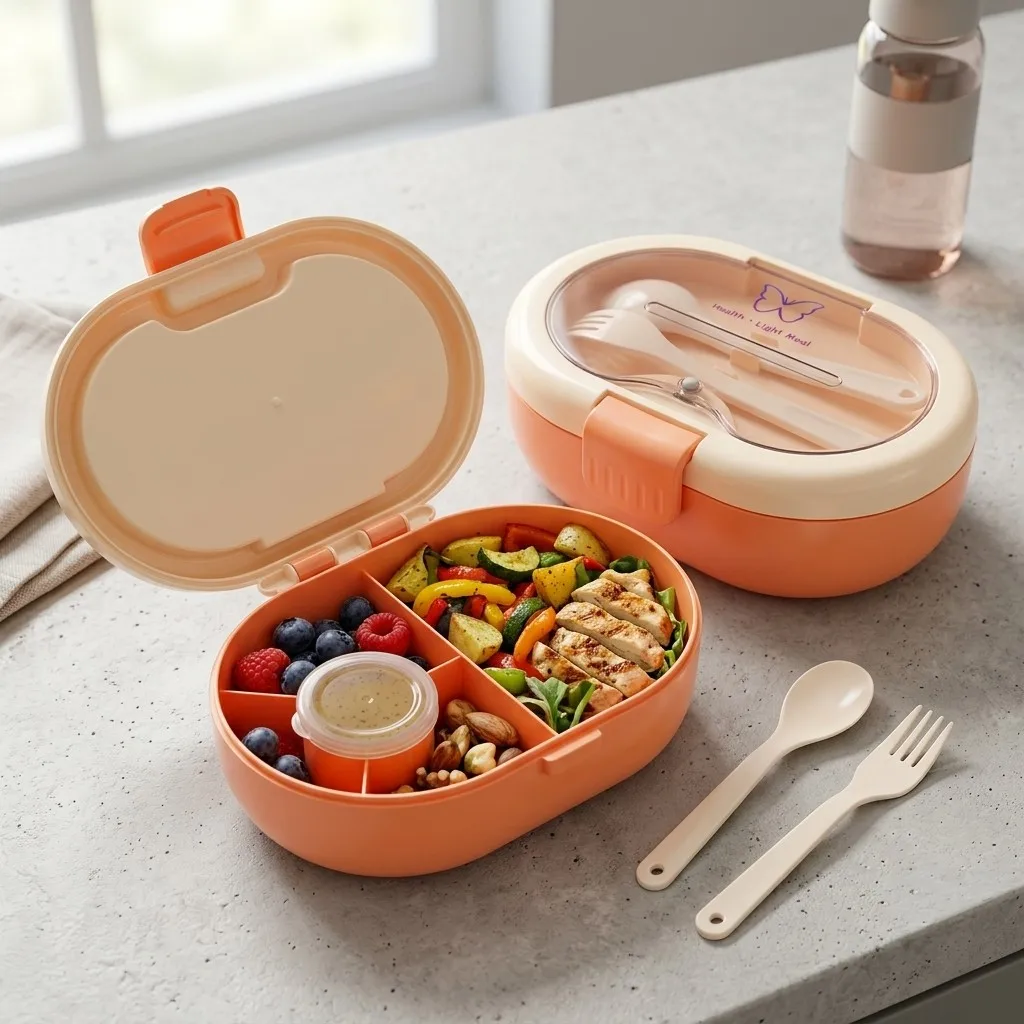 Meal Prep Or Prep Meal - Plastikowe pudełko na lunch w stylu
