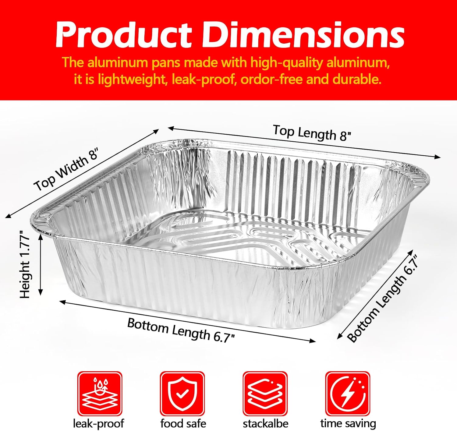 8x8 aluminiowe formy z folii a – Meal Prep Or Prep Meal recenzja i cena