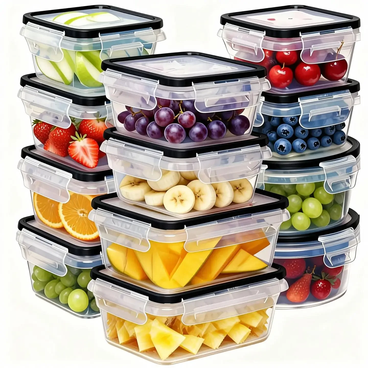 Zestaw 12 sztuk szczelnych poj – Meal Prep Organizer recenzja i cena