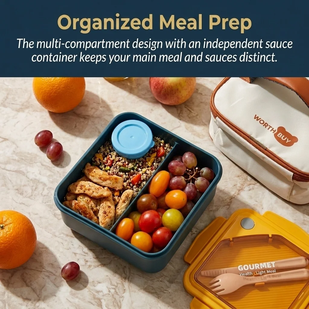 Plastikowe pudełko na lunch, p – Meal Prep Or Prep Meal recenzja i cena