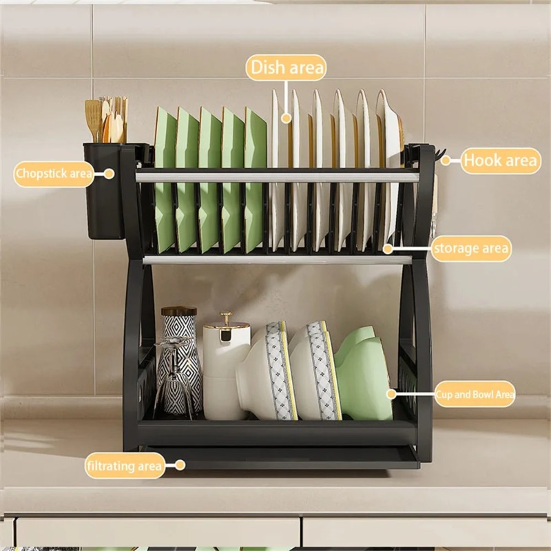 Dwupoziomowy stojak na naczyni – Meal Prep Organizer recenzja i cena
